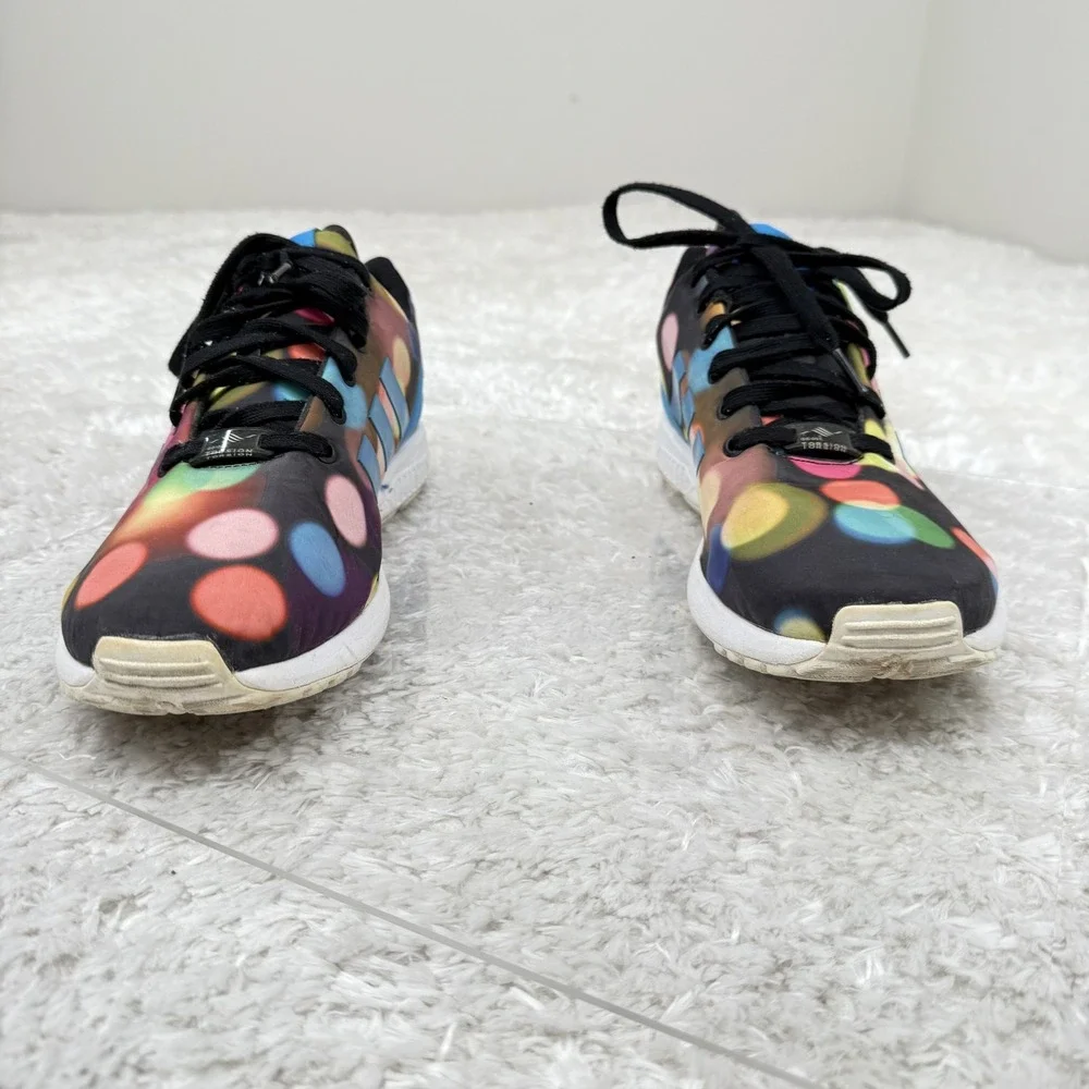 Adidas ZX Flux Shoes Mens Size 12 Torsion Art B23984 Sneakers Polka Dot